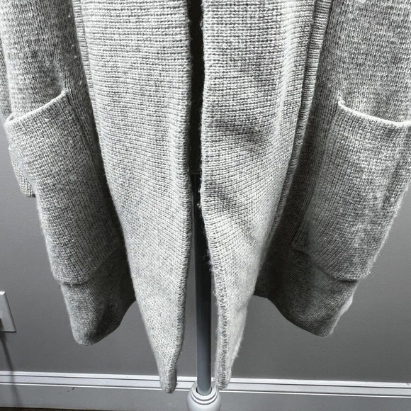 Madewell Spencer Sweater Coat Cardigan Size XS Gray Merino Wool - Picture 3 of 9